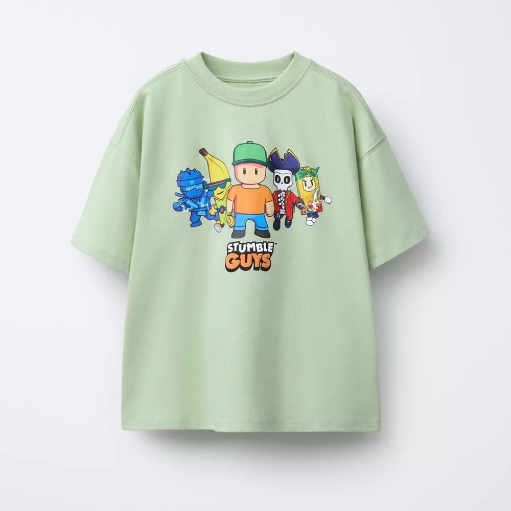 Zara boys round neck stumble guys cotton T-shirt size 11-12